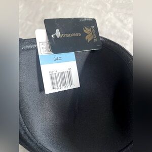 NWT Wacoal Red Carpet Strapless Underwire Bra Size 34C in Black